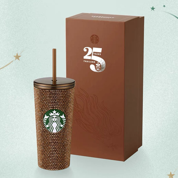 LY GIỮ NHIỆT STARBUCKS GOLD BLING COLD CUP - 473ML