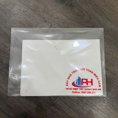 TẬP ĐỰNG HỒ SƠ CÓ NÚT IN LOGO THEO YÊU CẦU