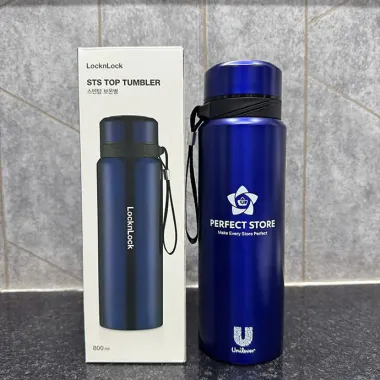 BÌNH GIỮ NHIỆT LOCK&LOCK VACCUM BOTTLE 800ML IN LOGO THEO YÊU CẦU - LHC6180