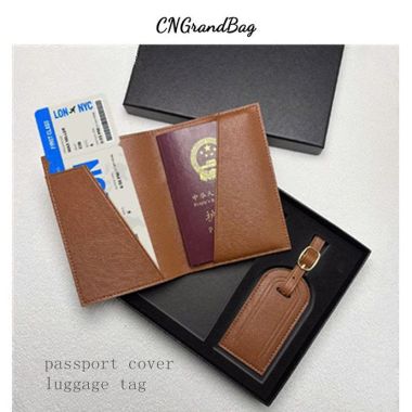 BỘ VÍ ĐỰNG PASSPORT VÀ TAG TREO HÀNH LÝ IN LOGO - QUÀ TẶNG DOANH NGHIỆP CAO CẤP