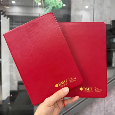 BỘ QUÀ TẶNG RMIT CAO CẤP - SỔ TAY VÀ BÌNH GIỮ NHIỆT IN