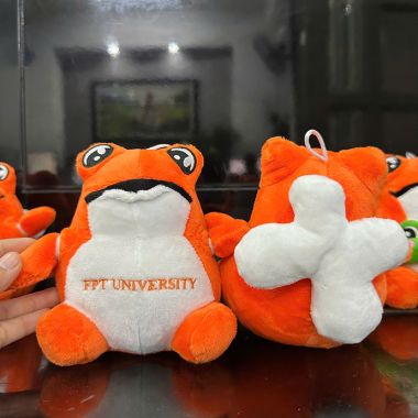 MÓC KHÓA THÚ BÔNG THÊU LOGO - QUÀ TẶNG DỄ THƯƠNG, GIÁ RẺ