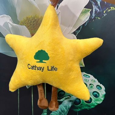 GỐI BÔNG HÌNH NGÔI SAO THÊU LOGO THEO YÊU CẦU - QUÀ TẶNG DOANH NGHIỆP DỄ THƯƠNG