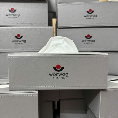 HỘP ĐỰNG KHĂN GIẤY DA PU CAO CẤP - SANG TRỌNG - TIỆN LỢI IN LOGO