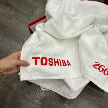 KHĂN TẮM THÊU LOGO DOANH NGHIỆP - QUÀ TẶNG CAO CẤP, GIÁ XƯỞNG