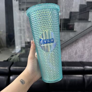 LY KIM CƯƠNG IN LOGO THEO YÊU CẦU - LY NHỰA 710ML IN LOGO