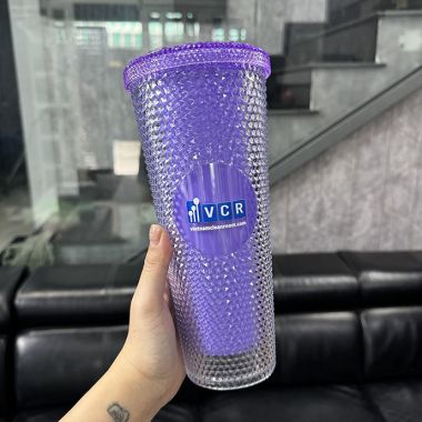 LY KIM CƯƠNG IN LOGO THEO YÊU CẦU - LY NHỰA 710ML IN LOGO