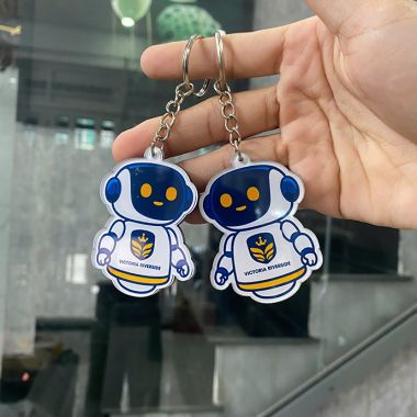 MÓC KHÓA NHỰA CỨNG IN LOGO DOANH NGHIỆP THEO YÊU CẦU
