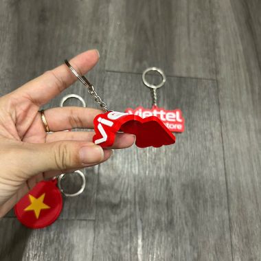 MÓC KHÓA CAO SU IN LOGO - QUÀ TẶNG QUẢNG CÁO GIÁ RẺ