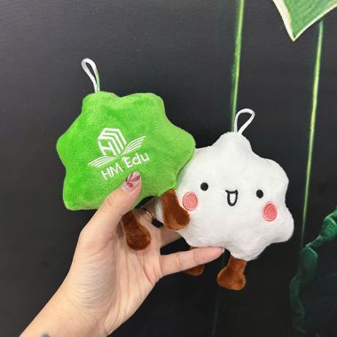 MÓC KHÓA GẤU BÔNG THÊU LOGO – QUÀ TẶNG DOANH NGHIỆP GIÁ RẺ