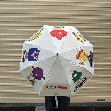 DÙ CẦM TAY IN LOGO - QUÀ TẶNG THƯƠNG HIỆU THU HÚT KHÁCH HÀNG