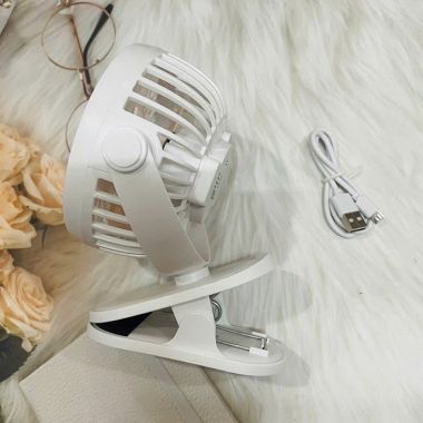 QUẠT KẸP MINI IN LOGO - QUẠT KẸP GỌN NHẸ, PIN SẠC TIỆN LỢI