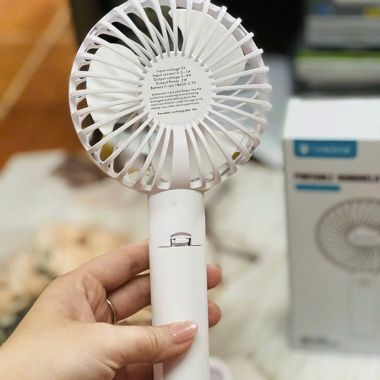 QUẠT MINI CẦM TAY IN LOGO THEO YÊU CẦU - PIN SẠC DUNG LƯỢNG LỚN