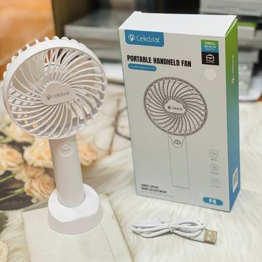 QUẠT MINI CẦM TAY IN LOGO THEO YÊU CẦU - PIN SẠC DUNG LƯỢNG LỚN