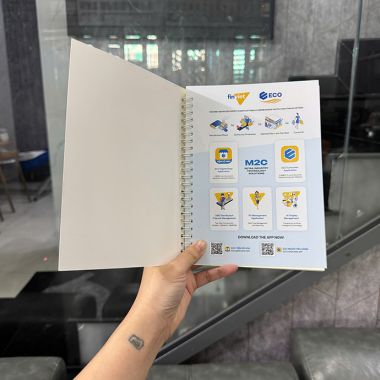 SỔ LÒ XO IN LOGO GHI CHÉP CHUYÊN NGHIỆP