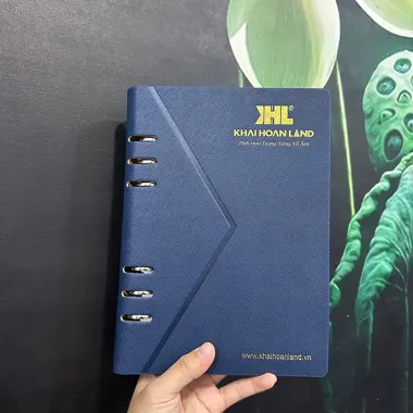 SỔ DA BÌA CÒNG 6 LỖ ĐA NĂNG IN LOGO THEO YÊU CẦU - SỔ TAY CAO CẤP IN LOGO DOANH NGHIỆP