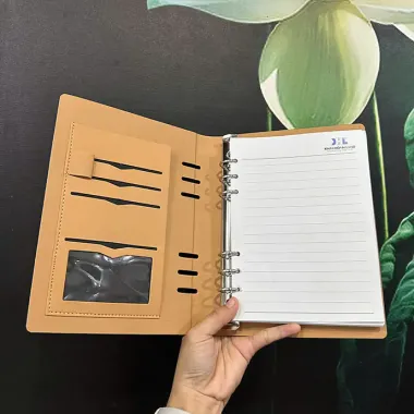 SỔ DA BÌA CÒNG 6 LỖ ĐA NĂNG IN LOGO THEO YÊU CẦU - SỔ TAY CAO CẤP IN LOGO DOANH NGHIỆP
