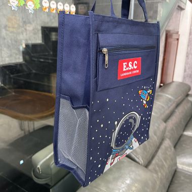 TÚI VẢI CANVAS HỌC SINH IN HÌNH PHI HÀNH GIA