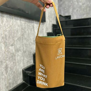 TÚI ĐỰNG BÌNH NƯỚC IN LOGO - TIỆN DỤNG, GIÁ RẺ