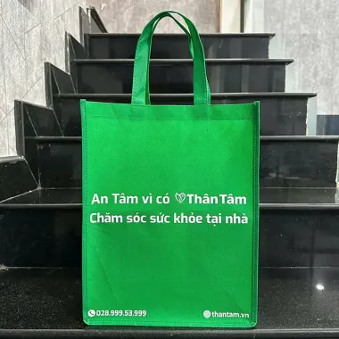 TÚI VẢI KHÔNG DỆT IN LOGO - GIẢI PHÁP QUẢNG BÁ THƯƠNG HIỆU XANH, TIẾT KIỆM