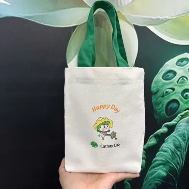 TÚI ĐỰNG BÌNH NƯỚC VẢI CANVAS IN LOGO - QUÀ TẶNG DOANH NGHIỆP THÂN THIỆN MÔI TRƯỜNG