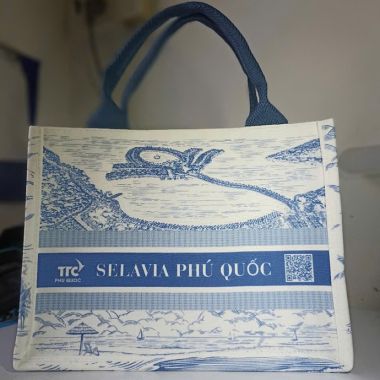TÚI VẢI ĐAY IN LOGO CHUYỂN NHIỆT - QUÀ TẶNG THÂN THIỆN VỚI MÔI TRƯỜNG