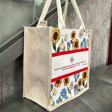 TÚI VẢI ĐAY IN HỌA TIẾT THEO YÊU CẦU - GIẢI PHÁP QUÀ TẶNG XANH