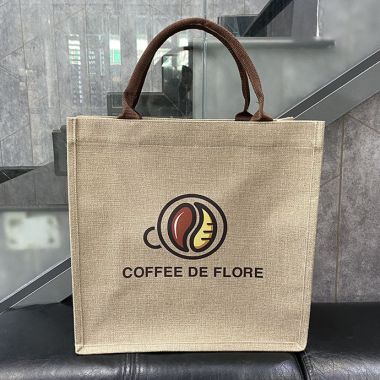 TÚI VẢI ĐAY IN LOGO COFFEE DE FLORE