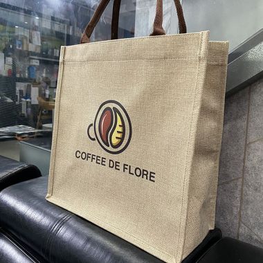 TÚI VẢI ĐAY IN LOGO COFFEE DE FLORE