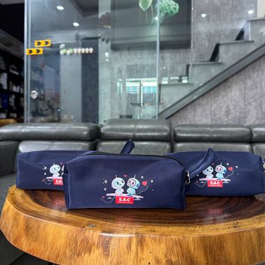 VÍ ĐỰNG BÚT VẢI DÙ IN LOGO THEO YÊU CẦU