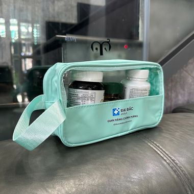 TÚI ĐỰNG MỸ PHẨM TRONG SUỐT IN LOGO - TÚI MINI TIỆN LỢI