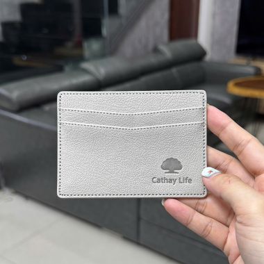 VÍ DA CHẤT SIMILI MINI DẬP CHÌM LOGO THEO YÊU CẦU