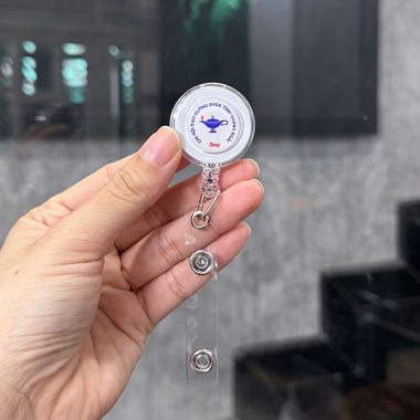 DÂY ĐEO THẺ RÚT TỰ ĐỘNG CÀI ÁO IN LOGO