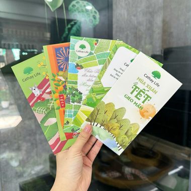 SET 5 BAO LÌ XÌ TẾT 2025 IN LOGO THEO YÊU CẦU