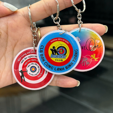 MÓC KHÓA CAO SU IN LOGO - IN LOGO THEO YÊU CẦU