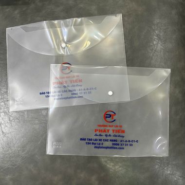 BÌA LÁ A4 NHỰA ĐỰNG HỒ SƠ IN LOGO THEO YÊU CẦU