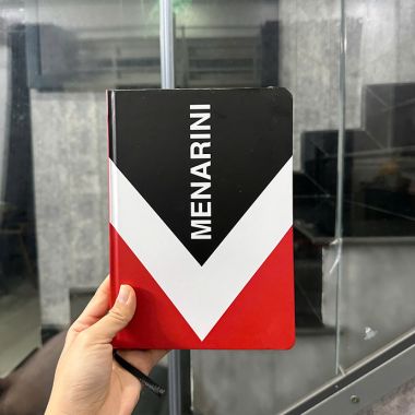 SỔ TAY BÌA BỒI IN LOGO MENARINI
