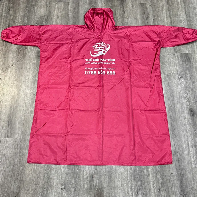ÁO MƯA BÍT VẢI DÙ IN LOGO THEO YÊU CẦU - ÁO MƯA GIÁ XƯỞNG