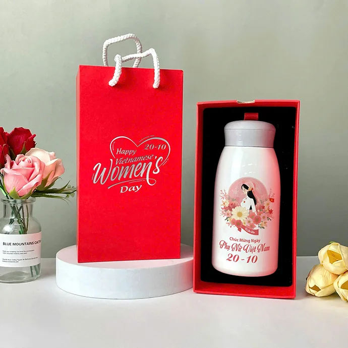 BÌNH GIỮ NHIỆT CAO CẤP IN LOGO - QUÀ TẶNG 20/10 Ý NGHĨA