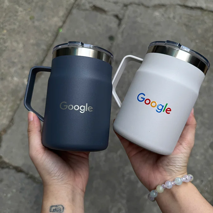 LY GIỮ NHIỆT IN LOGO - NẮP NHỰA CHỐNG TRÀN