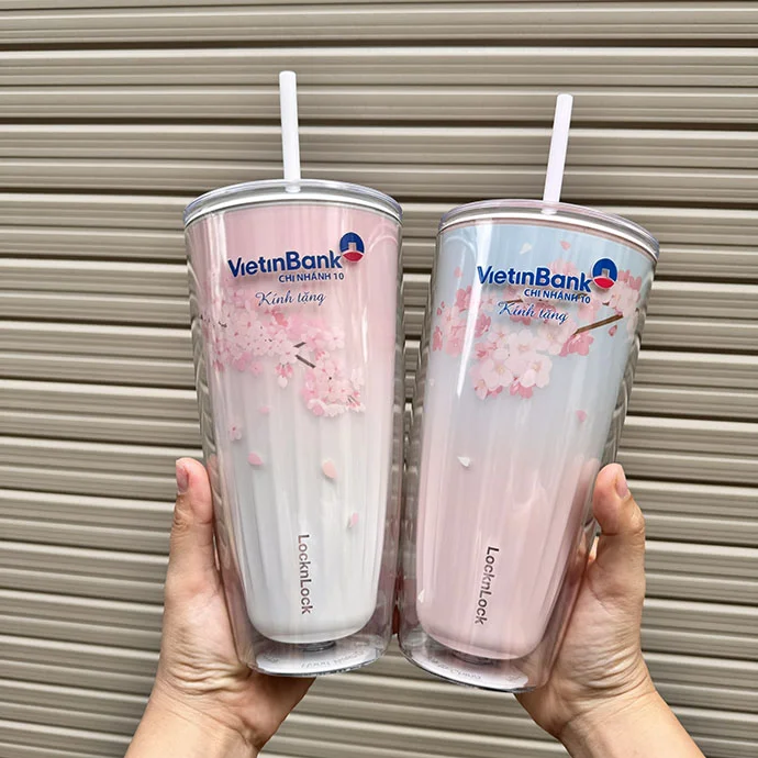LY NHỰA HAI LỚP LOCK&LOCK HAP507 750ml IN LOGO VIETINBANK