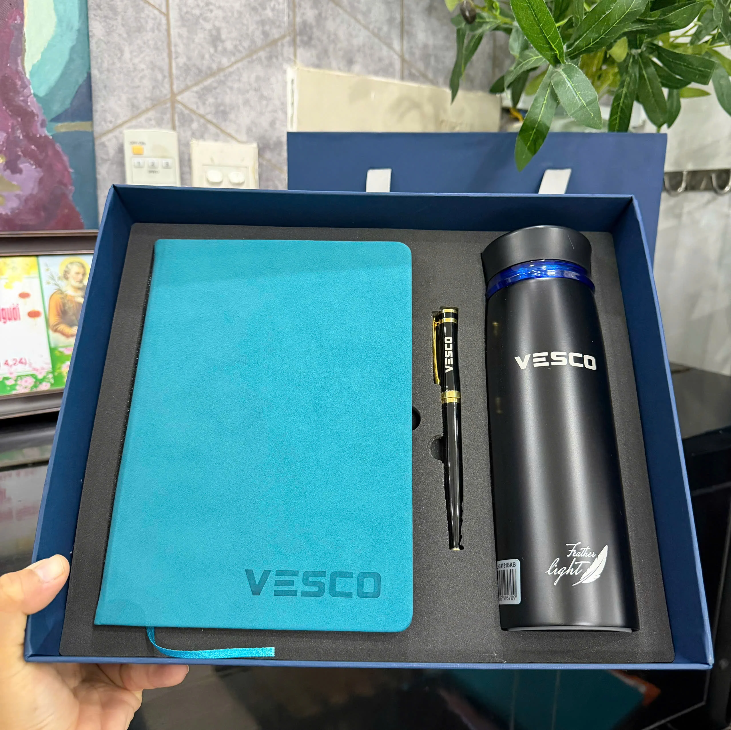 BỘ QUÀ TẶNG SỔ TAY VÀ BÌNH GIỮ NHIỆT IN LOGO - SET QUÀ TẶNG DOANH NGHIỆP SANG TRỌNG