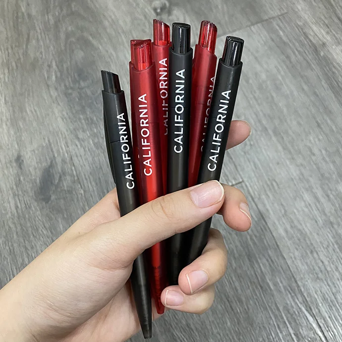 BÚT BI NHỰA IN LOGO CALIFORNIA - BÚT BI NHỰA IN LOGO THEO YÊU CẦU