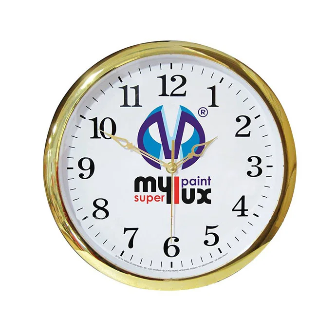 ĐỒNG HỒ TREO TƯỜNG IN LOGO THEO YÊU CẦU - ĐỒNG HỒ TREO TƯỜNG QUÀ TẶNG GIÁ RẺ