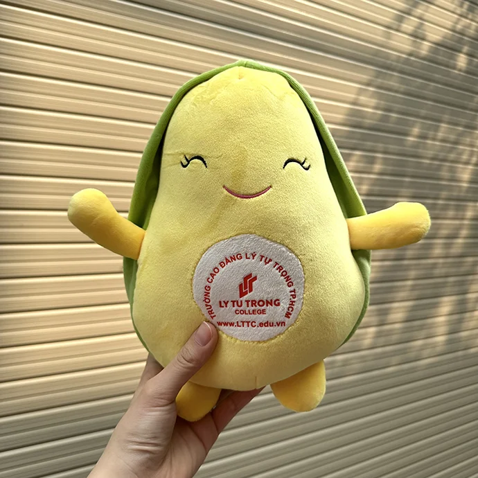 GỐI BƠ THÊU LOGO CAO ĐẲNG LÝ TỰ TRỌNG - GỐI BƠ GIÁ RẺ