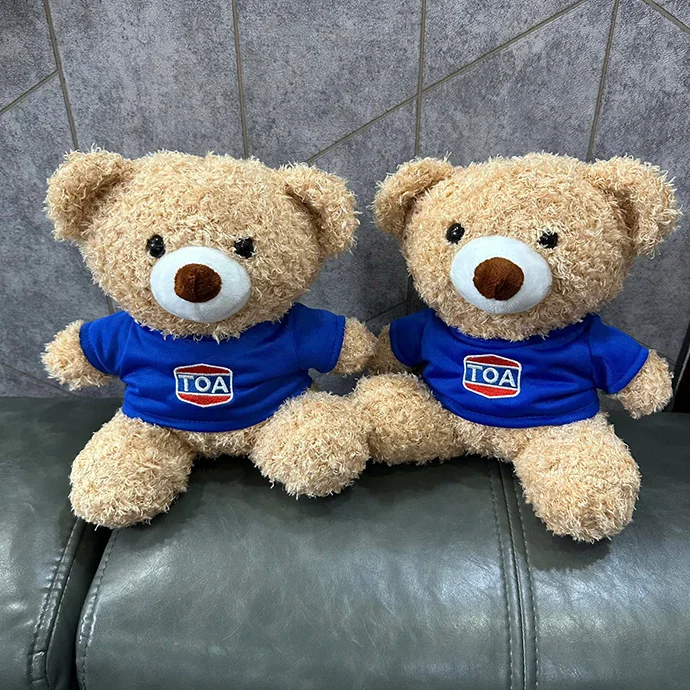 GẤU BÔNG MẶC ÁO THÊU LOGO DỄ THƯƠNG - QUÀ TẶNG THƯƠNG HIỆU ẤN TƯỢNG