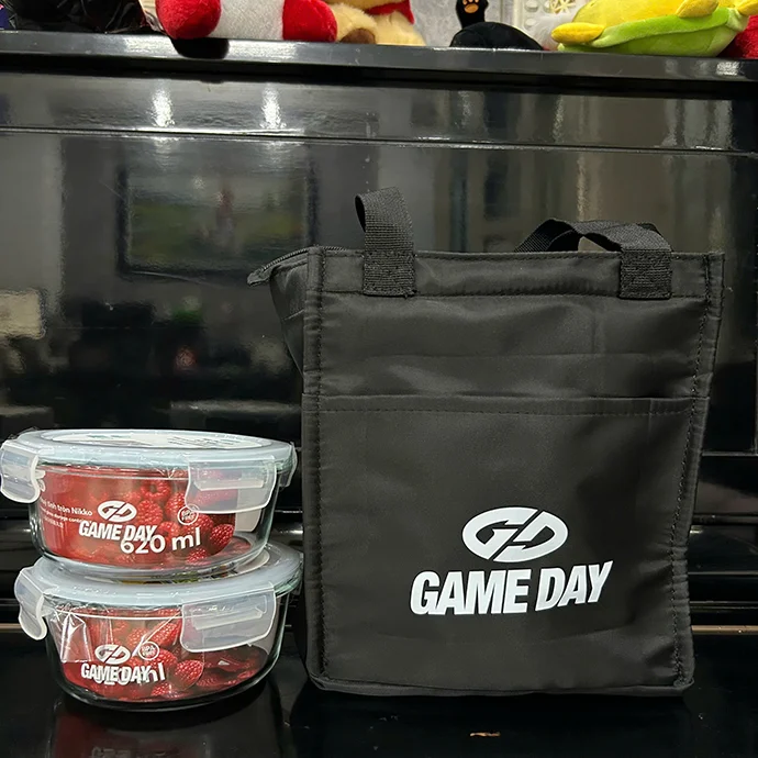 HỘP CƠM THỦY TINH 620ML KÈM TÚI GIỮ NHIỆT CAO CẤP