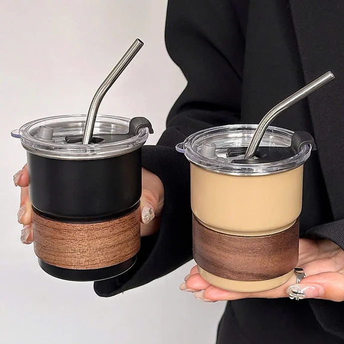 LY INOX GIỮ NHIỆT KÈM ỐNG HÚT IN LOGO THEO YÊU CẦU