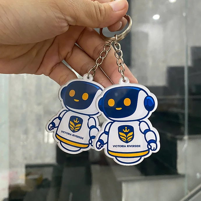 MÓC KHÓA NHỰA CỨNG IN LOGO DOANH NGHIỆP THEO YÊU CẦU