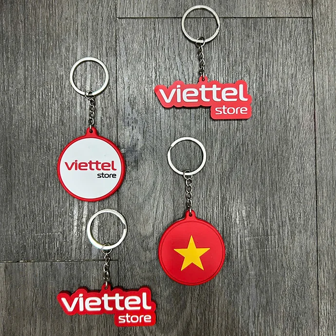 MÓC KHÓA CAO SU IN LOGO - QUÀ TẶNG QUẢNG CÁO GIÁ RẺ